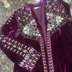 Velvet Purple duster! Stop traffic in this!